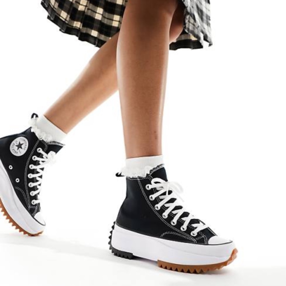 Converse Black and White Run Star Hike Sneakers